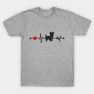 A Yorkie Heartbeat T-Shirt